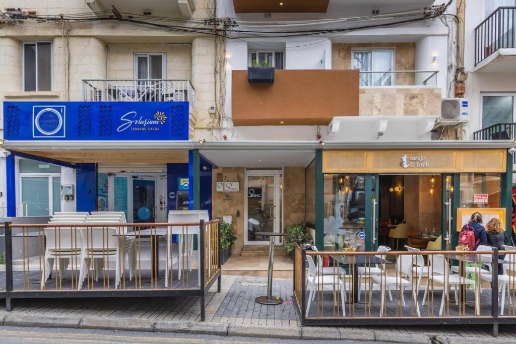 Studio Penthouse With Kitchenette And Side Seaview At The New Olo Living Hotel Saint Julian's Exterior photo